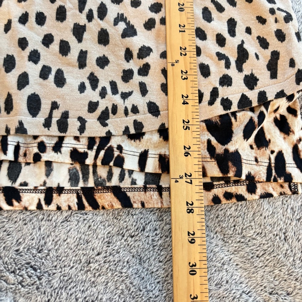 2 Chicos Womens Sweater Large Leopard Animal Print Bundle Classic Mob Wife 20115 - Picture 4 of 13